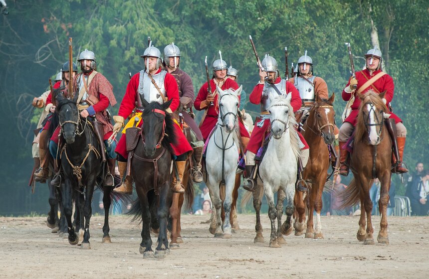 "Пограничная битва" XVII века в Коломенском. Фото 29 фото