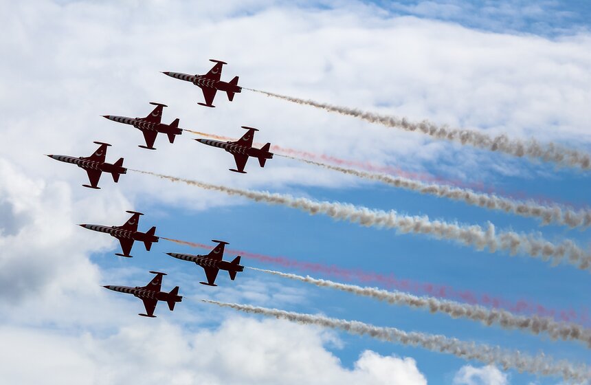 На авиабазе Кубинка прошли полеты пилотажных групп 14 фото