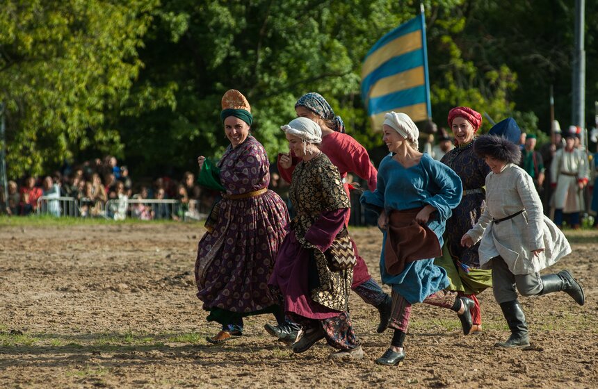 "Пограничная битва" XVII века в Коломенском. Фото 10 фото