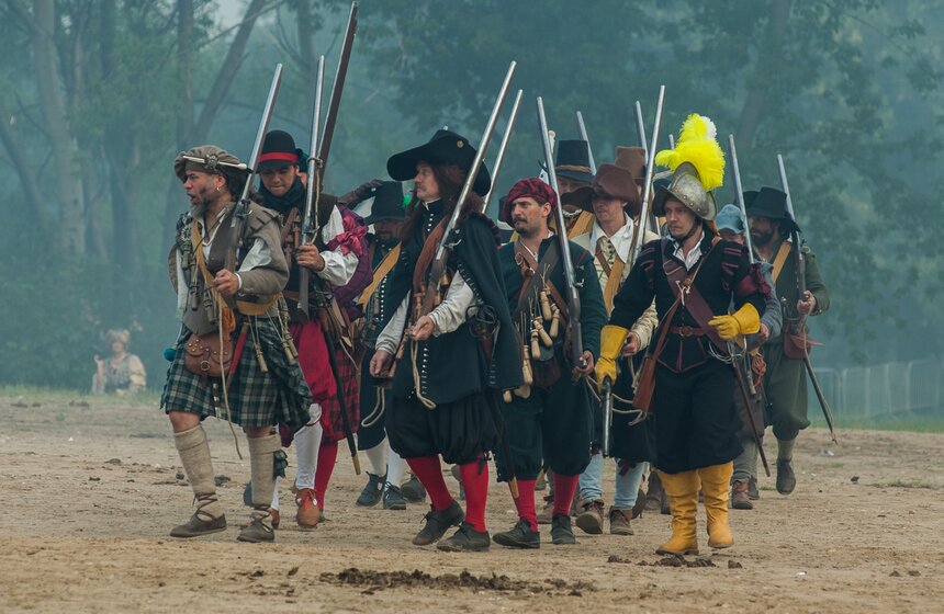 "Пограничная битва" XVII века в Коломенском. Фото 17 фото