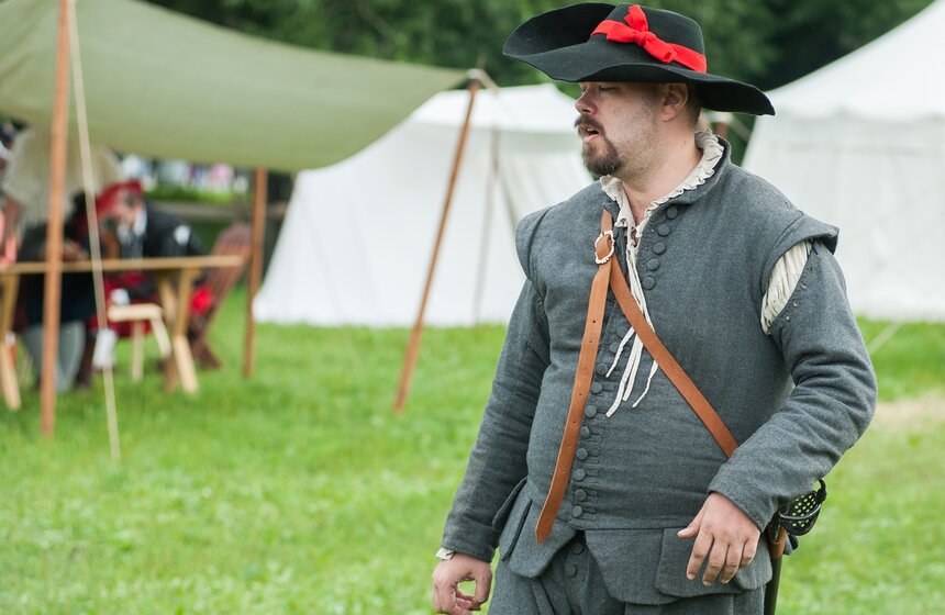 "Пограничная битва" XVII века в Коломенском. Фото 6 фото