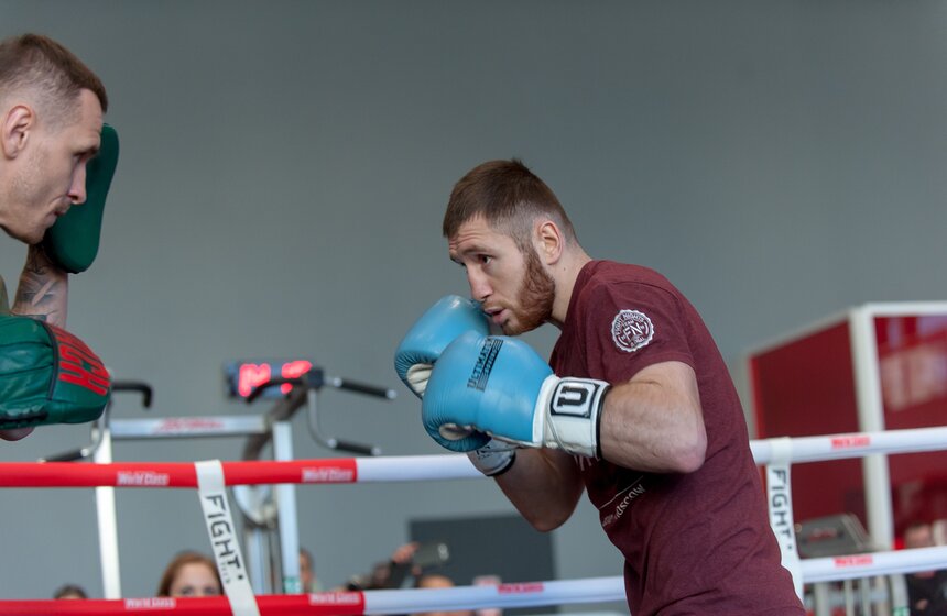 Открытая тренировка перед вечером бокса Лебедев vs Гассиев 31 фото