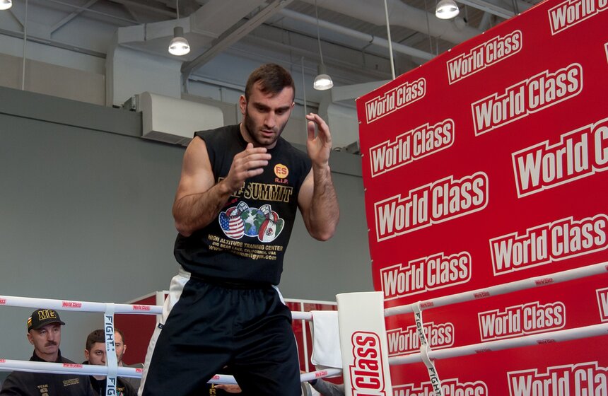 Открытая тренировка перед вечером бокса Лебедев vs Гассиев 14 фото