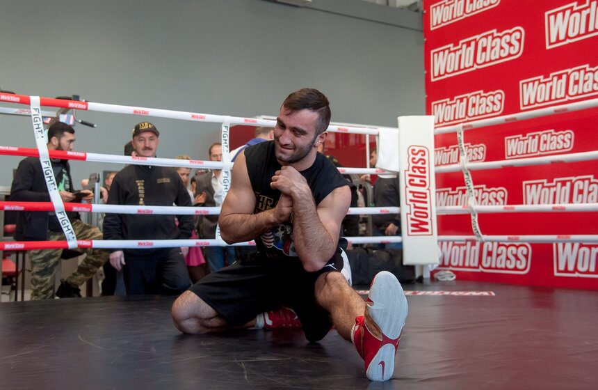 Открытая тренировка перед вечером бокса Лебедев vs Гассиев 13 фото