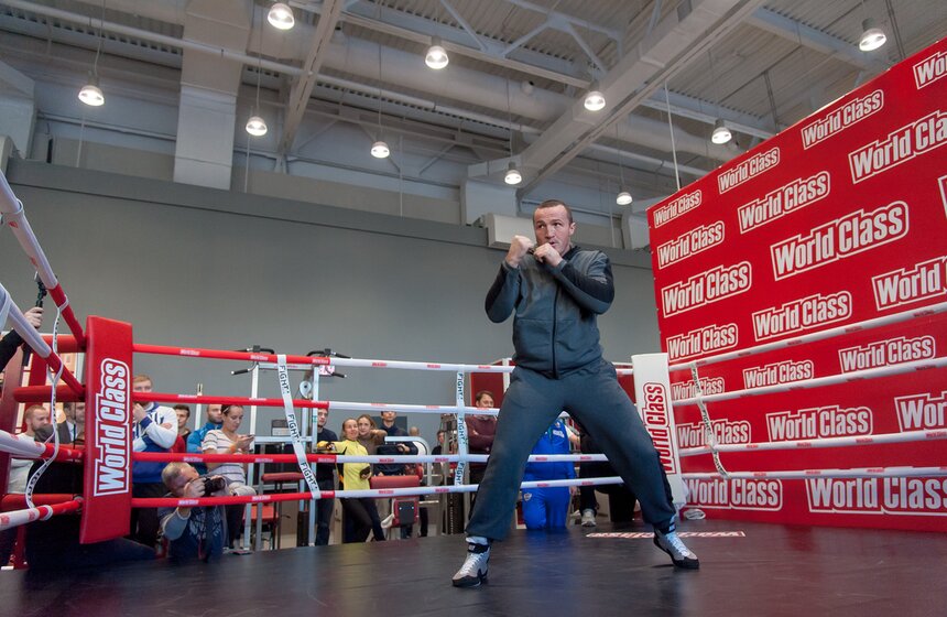 Открытая тренировка перед вечером бокса Лебедев vs Гассиев 6 фото