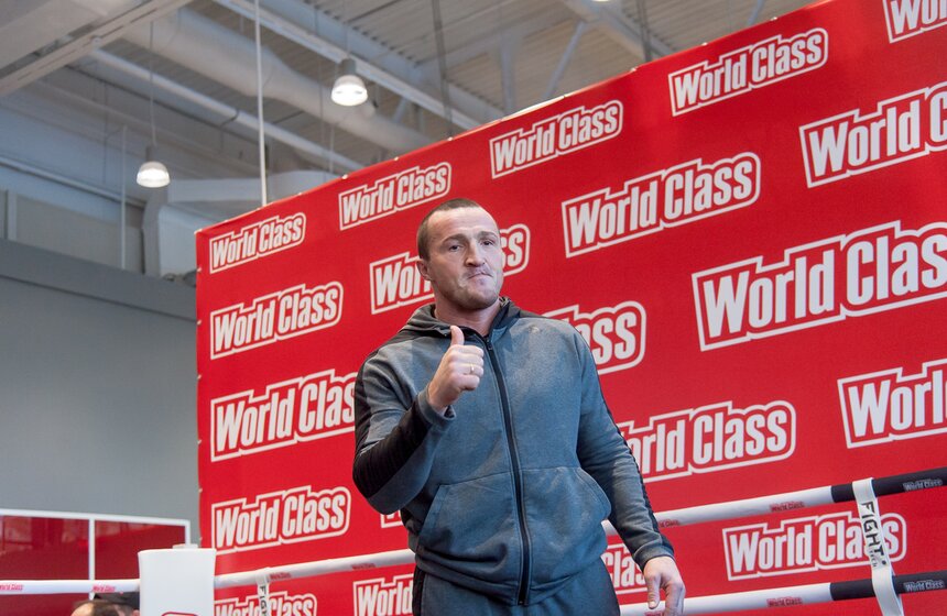 Открытая тренировка перед вечером бокса Лебедев vs Гассиев 8 фото