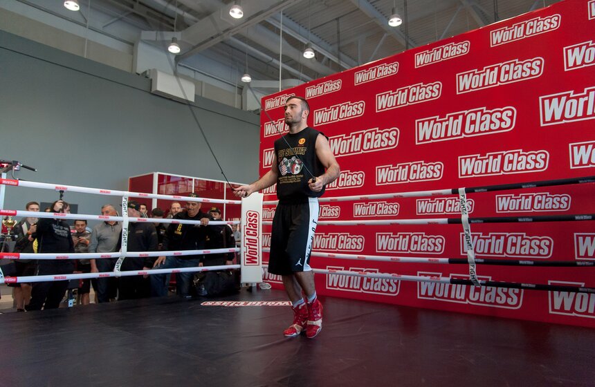 Открытая тренировка перед вечером бокса Лебедев vs Гассиев 10 фото