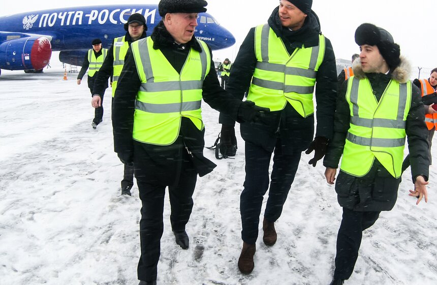 Первый полет самолетов "Почты России" 15 фото