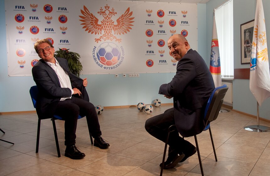 Станислав Черчесов на съемках программы "Важная персона" 12 фото