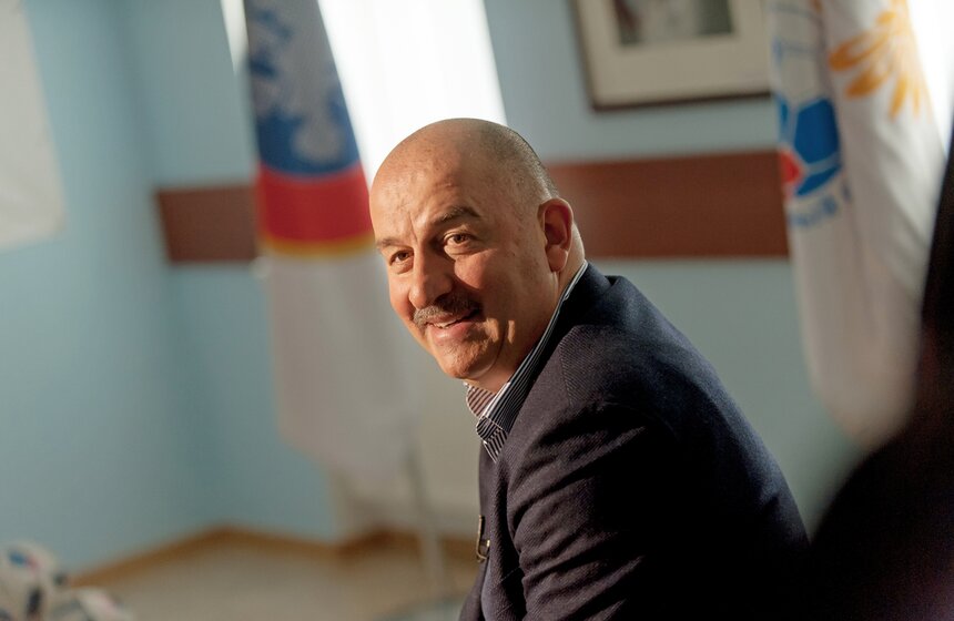 Станислав Черчесов на съемках программы "Важная персона" 13 фото