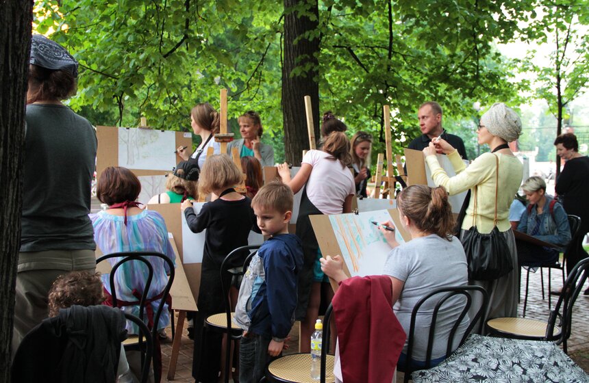 Программа Art Night порадовала гостей парка "Сокольники" 10 фото