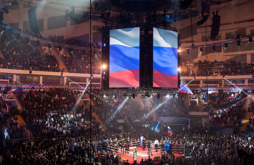 Боксерское шоу на арене ДС "Мегаспорт" 4 фото