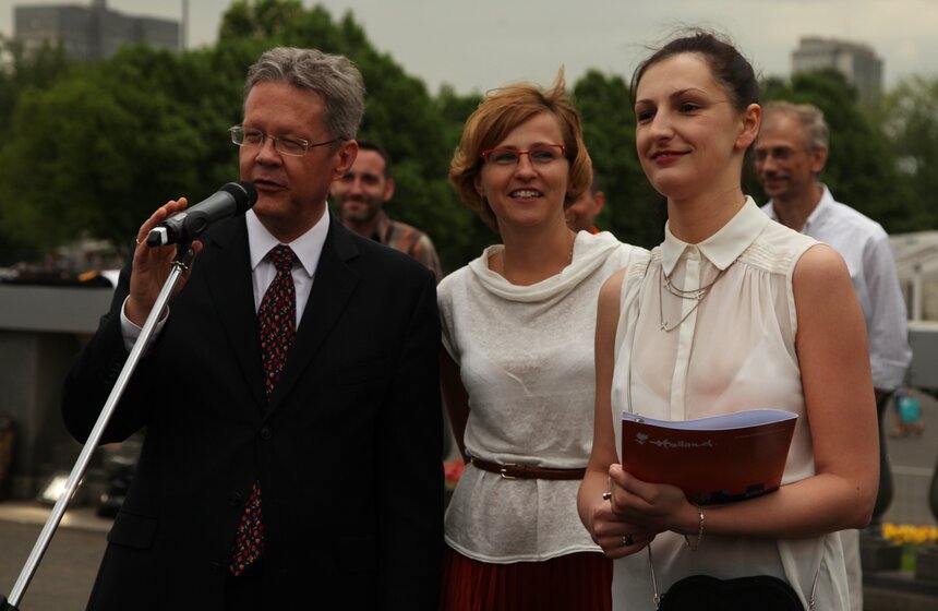 Цветочная инсталляция в парке Горького 17 фото