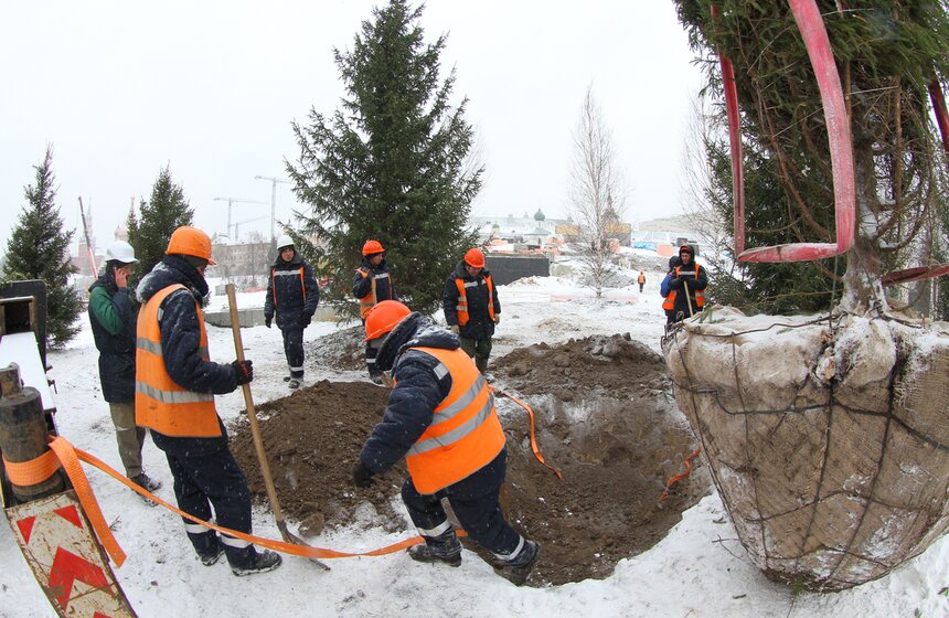 Сергей Собянин осмотрел ход строительства парка "Зарядье" 7 фото