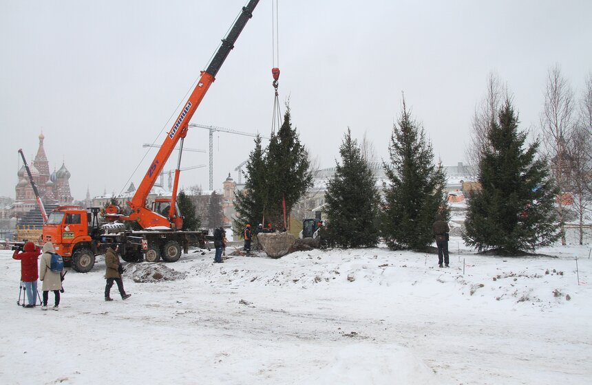 Сергей Собянин осмотрел ход строительства парка "Зарядье" 6 фото