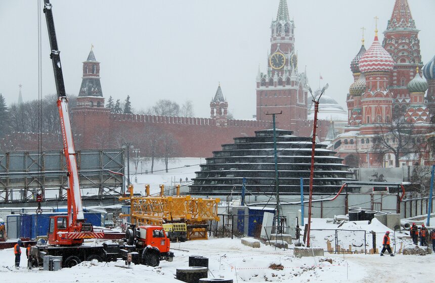 Сергей Собянин осмотрел ход строительства парка "Зарядье" 9 фото