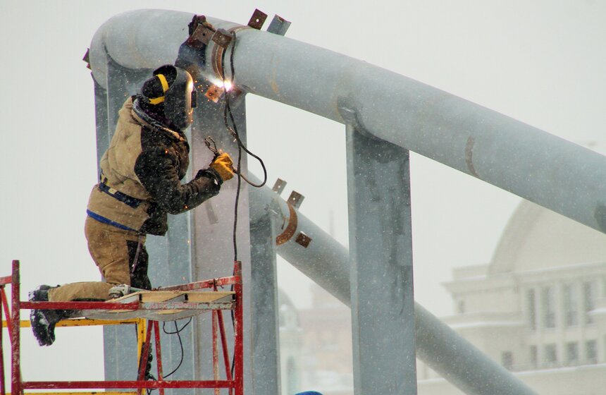 Сергей Собянин осмотрел ход строительства парка "Зарядье" 10 фото