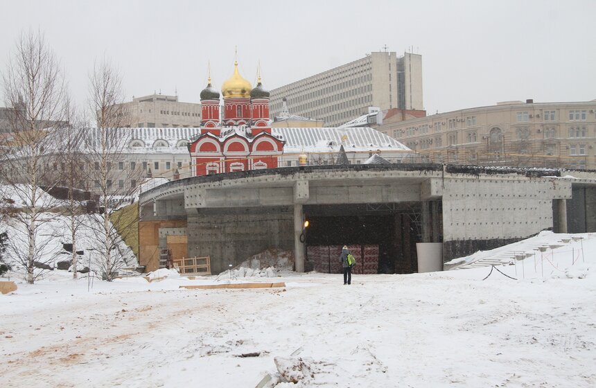 Сергей Собянин осмотрел ход строительства парка "Зарядье" 13 фото