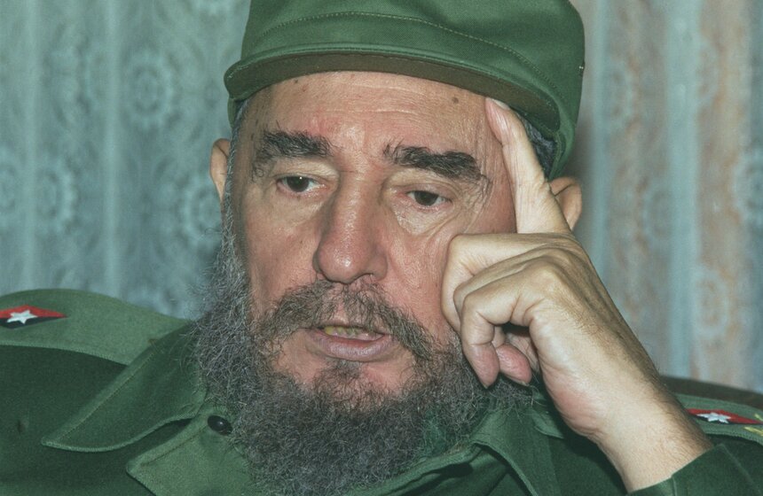 Кубинский лидер Фидель Кастро. 1997 год. Фото: Николай Малышев/ТАСС