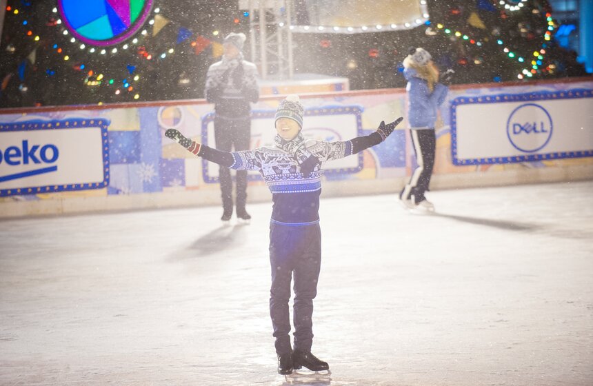 Открытие ярмарки и катка на Красной площади 13 фото