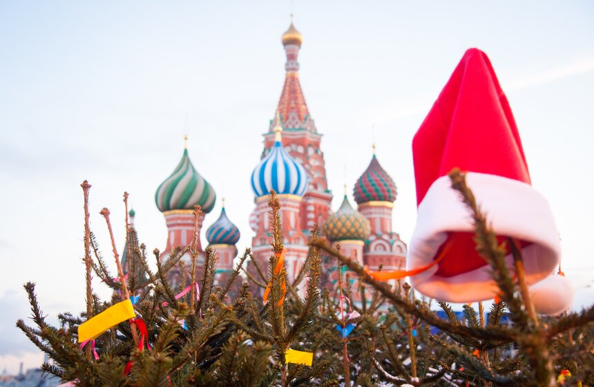 Открытие ярмарки и катка на Красной площади 35 фото