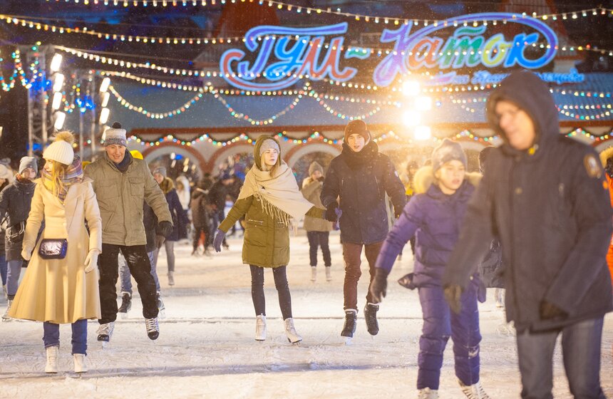 Открытие ярмарки и катка на Красной площади 23 фото