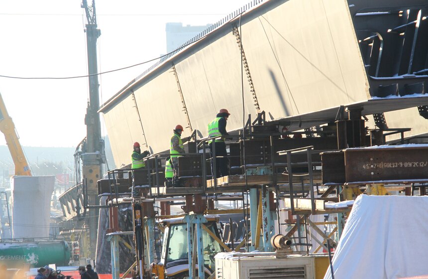 Мэр осмотрел ход строительства Южной рокады 15 фото