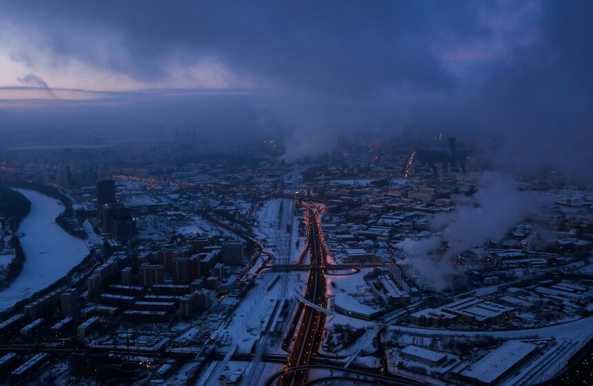 Москва с высоты облаков 39 фото