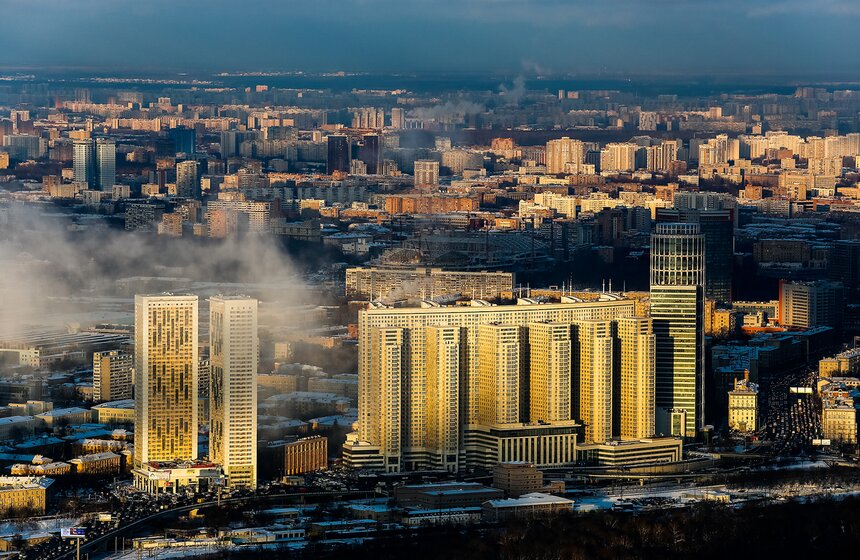 Москва с высоты облаков 32 фото