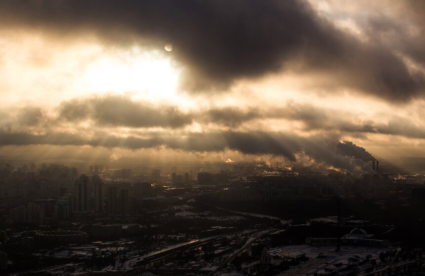 Москва с высоты облаков 31 фото