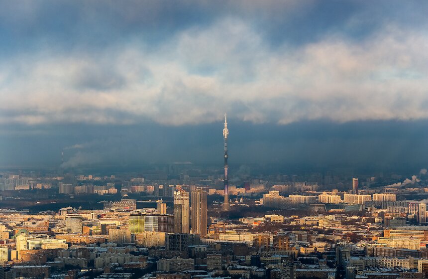 Москва с высоты облаков 35 фото