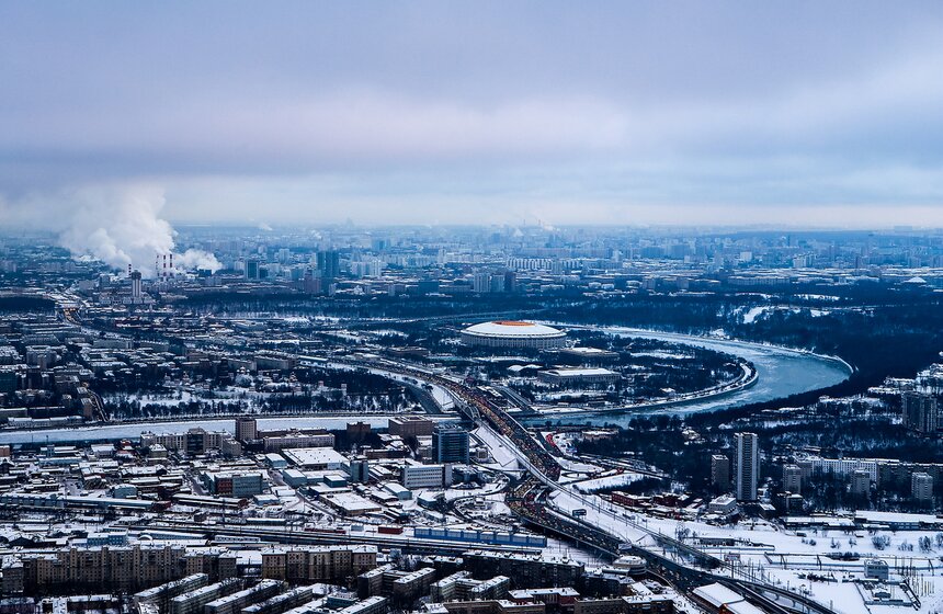 Москва с высоты облаков 37 фото