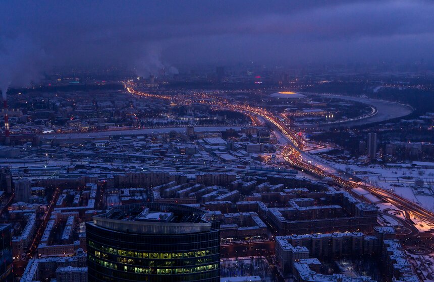 Москва с высоты облаков 40 фото