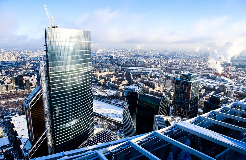 Москва с высоты облаков 23 фото