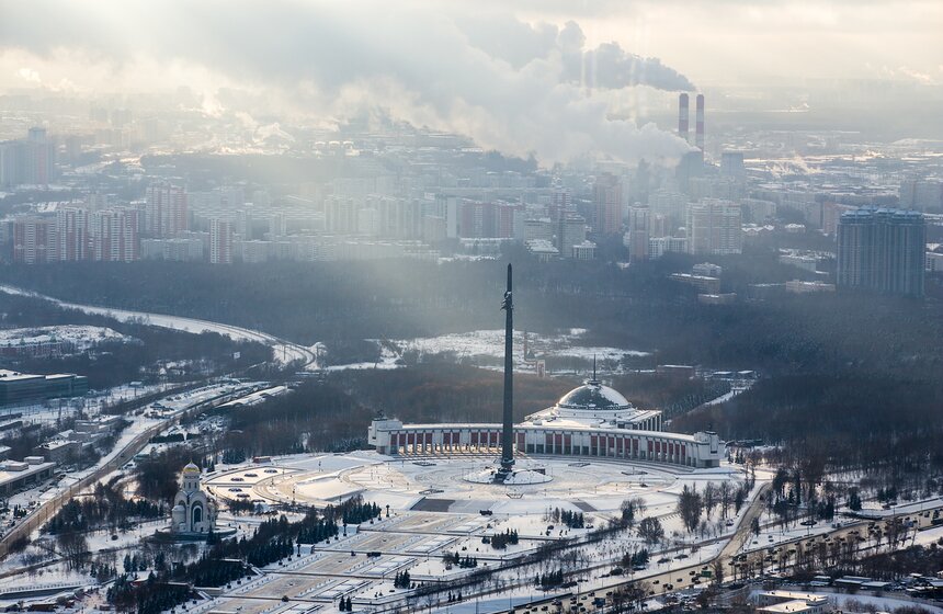 Москва с высоты облаков 28 фото