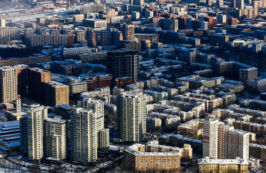 Москва с высоты облаков 13 фото