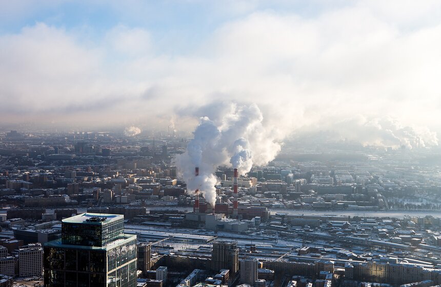 Москва с высоты облаков 15 фото