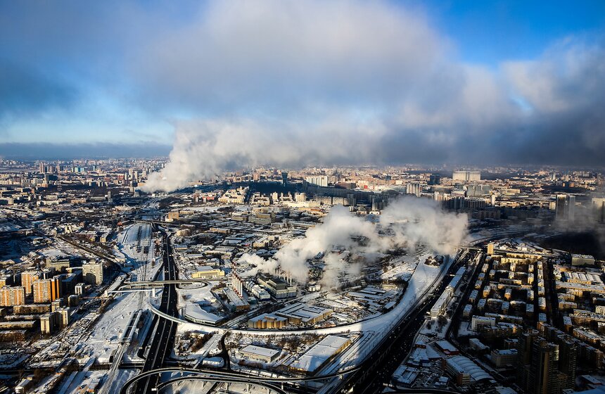 Москва с высоты облаков 3 фото