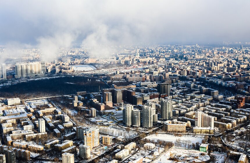 Москва с высоты облаков 2 фото