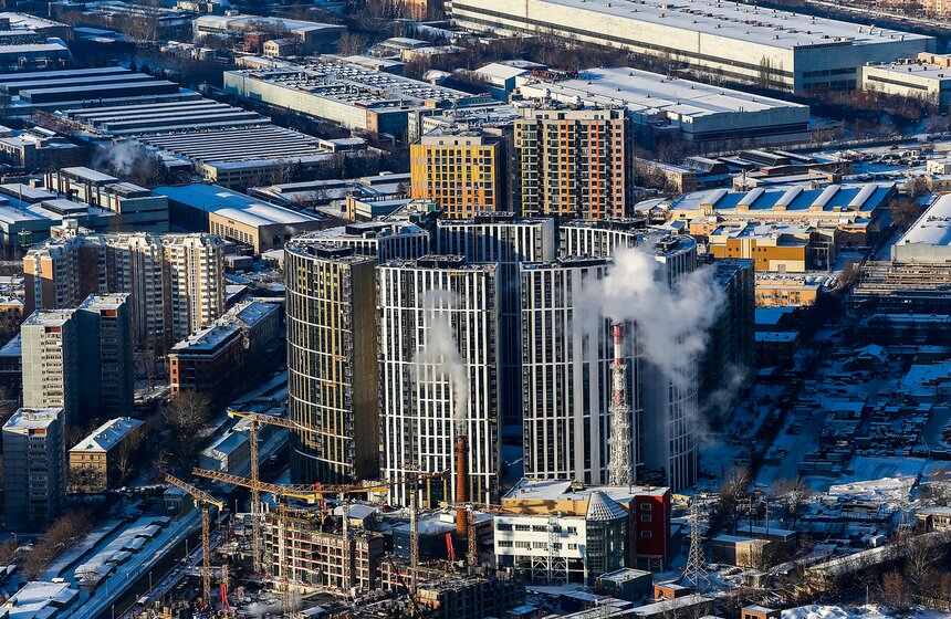 Москва с высоты облаков 5 фото