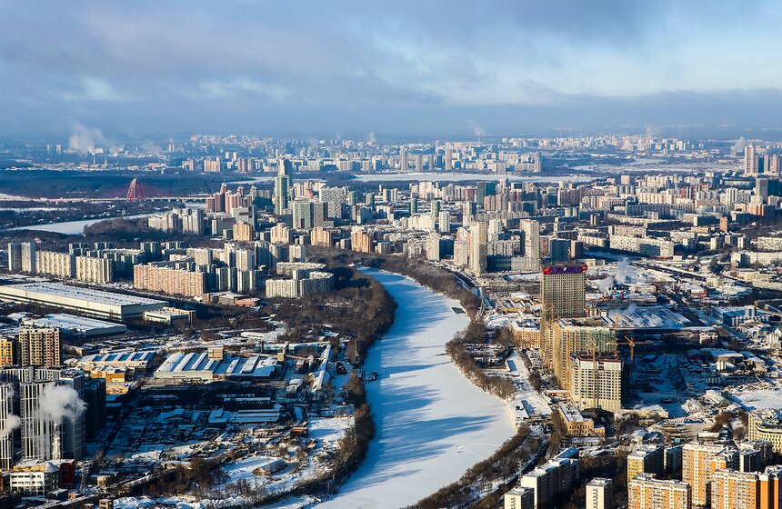 Москва с высоты облаков 4 фото