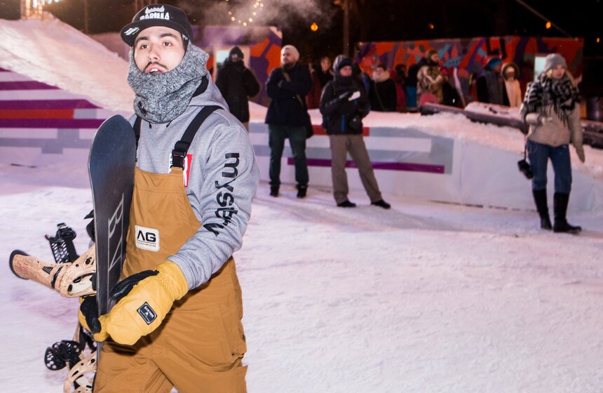 Сноубордический парк CITY SPOT в парке Горького 14 фото