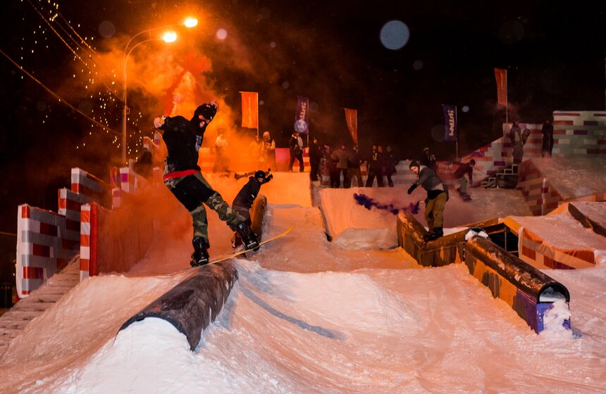 Сноубордический парк CITY SPOT в парке Горького 4 фото