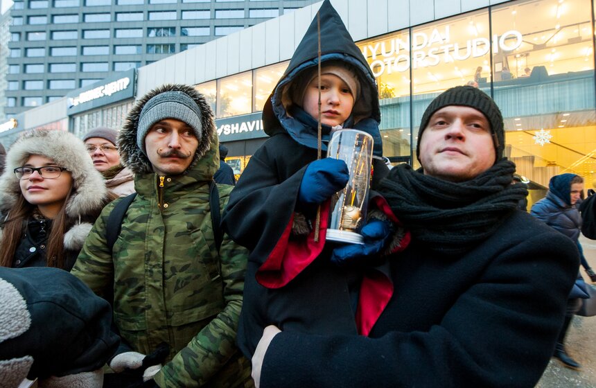 Парад-карнавал поклонников Гарри Поттера на Новом Арбате 25 фото