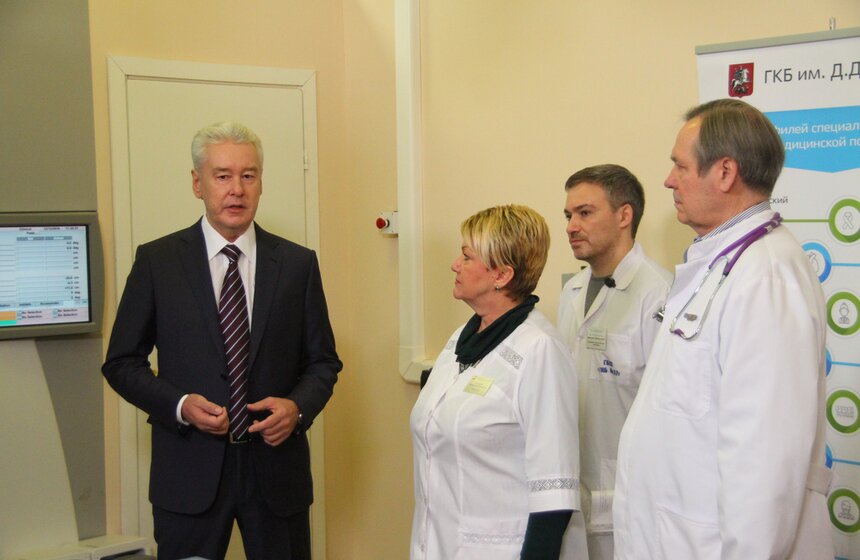 Собянин осмотрел ГКБ имени Дмитрия Плетнева 9 фото
