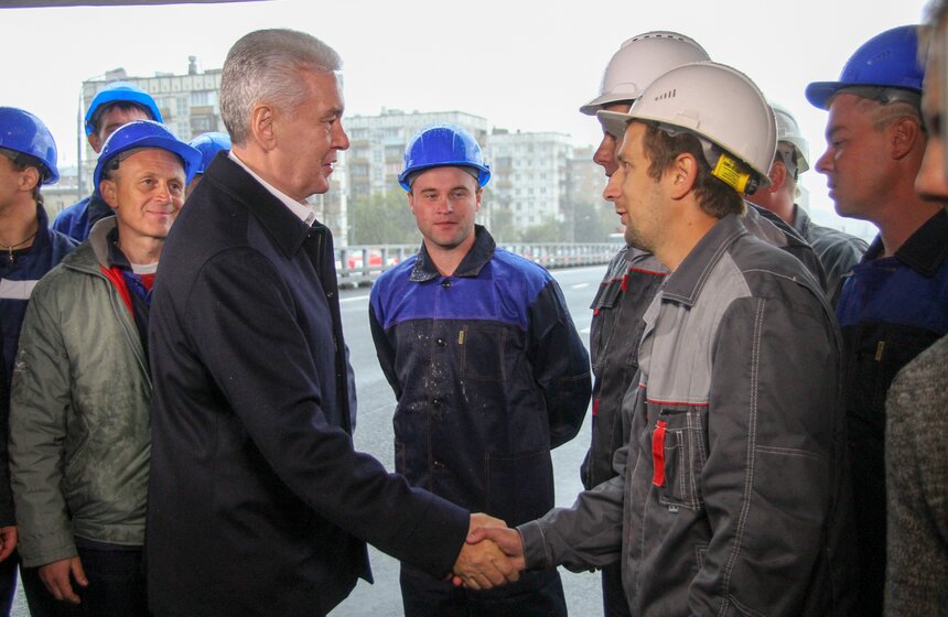 Сергей Собянин открыл движение по Волоколамскому путепроводу 10 фото