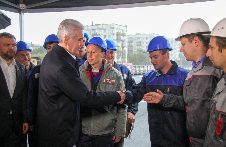 Сергей Собянин открыл движение по Волоколамскому путепроводу 9 фото