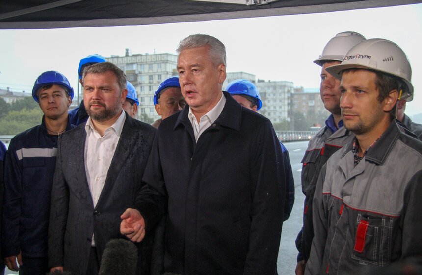 Сергей Собянин открыл движение по Волоколамскому путепроводу 11 фото