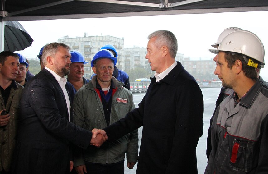 Сергей Собянин открыл движение по Волоколамскому путепроводу 14 фото