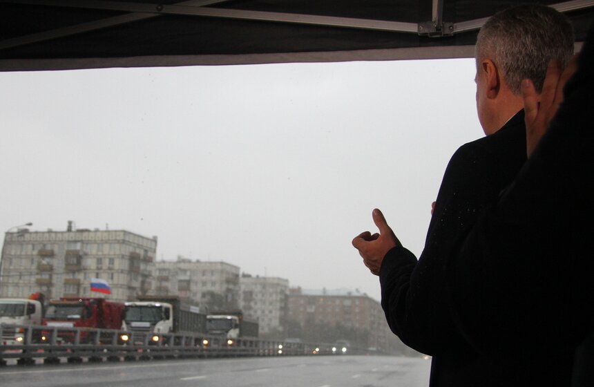 Сергей Собянин открыл движение по Волоколамскому путепроводу 15 фото